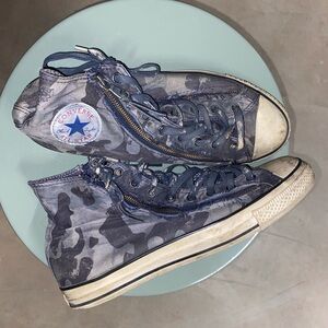 Rare John Varvatos x All Star Double Zip High Sneaker